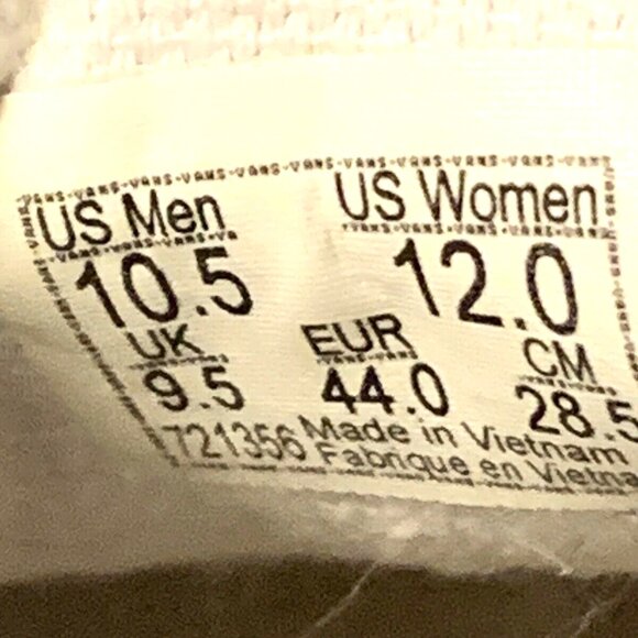 VANS Authentic Men's Size 10.5/W 12 Gray Canvas Low Top Skate Shoes Sneakers - Picture 7 of 7